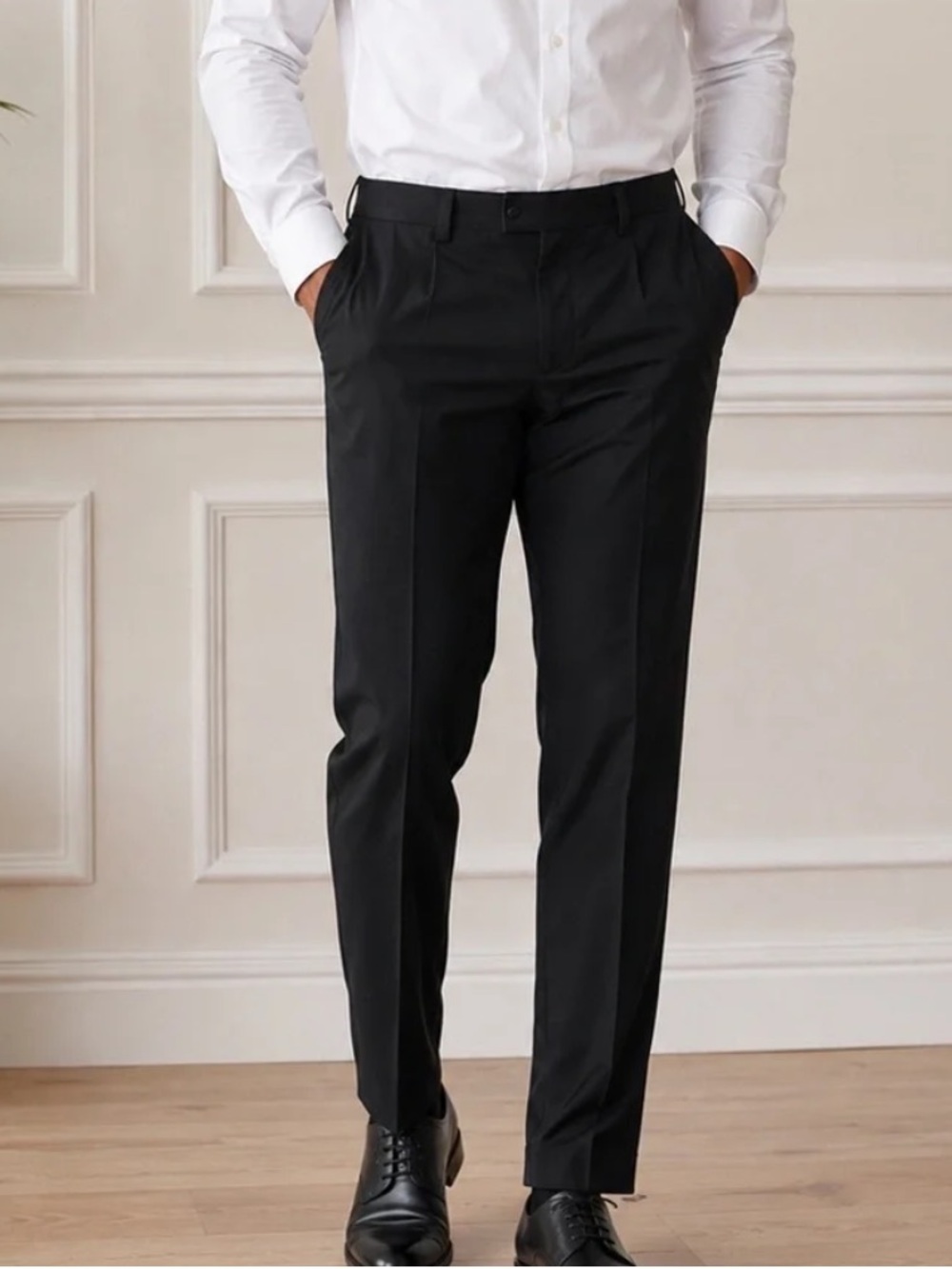 Lauren Ralph Lauren Mens Black Dress Pants Slim Fit 54W 32L NWT